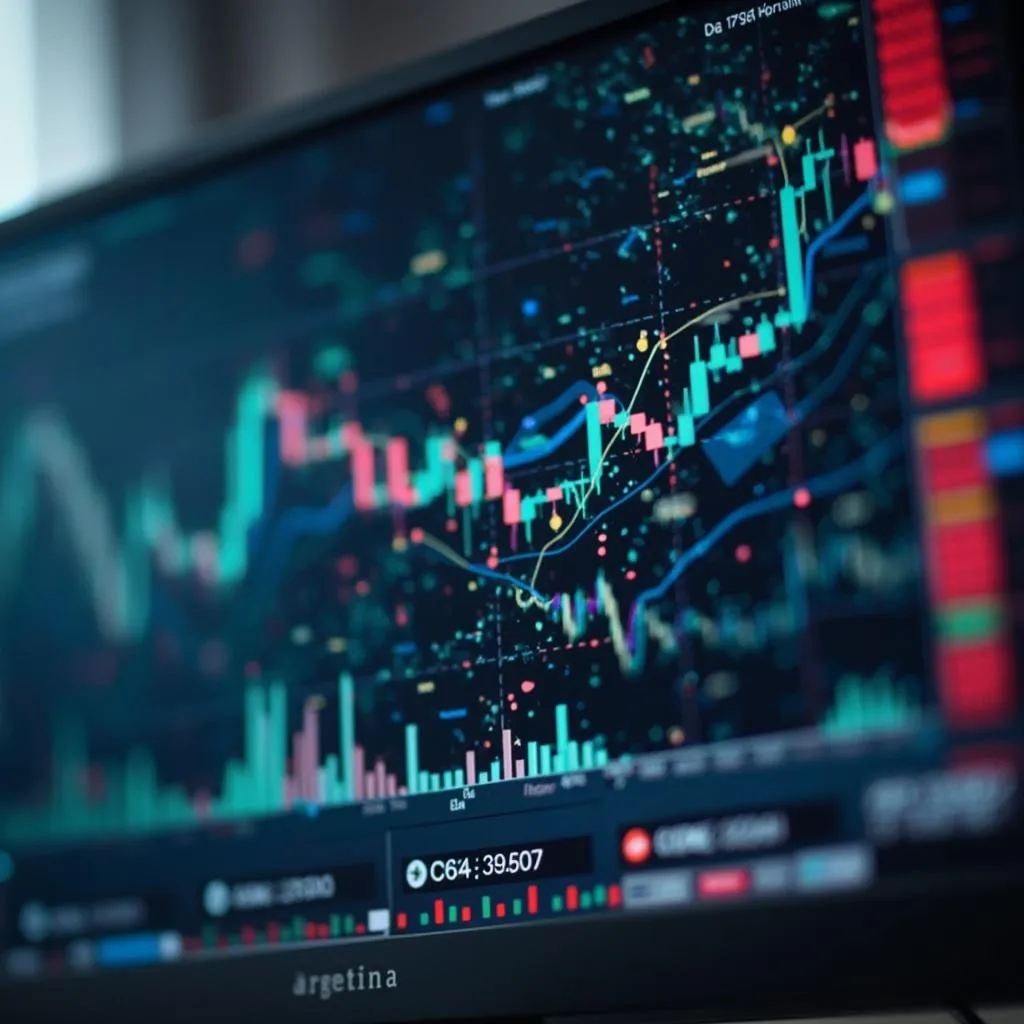 Gráficos financieros en una pantalla de computadora