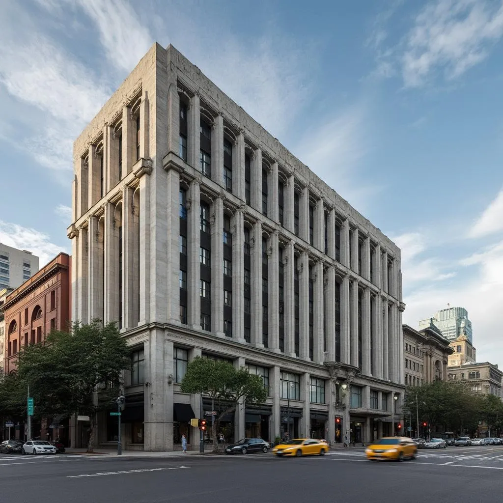 Edificio emblemático del distrito financiero de Buenos Aires
